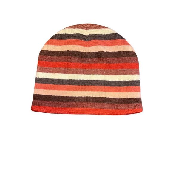 Carhartt red striped multicolor beanie cap hat - Picture 2 of 3